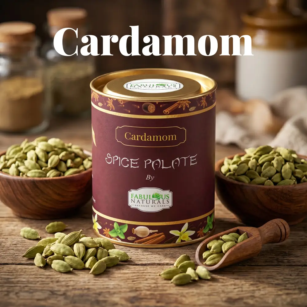 Spice Palate's Cardamom(3.5oz) <br><span style="font-size:14px">Rich Aroma. Timeless Flavor. Naturally Pure.</span>
