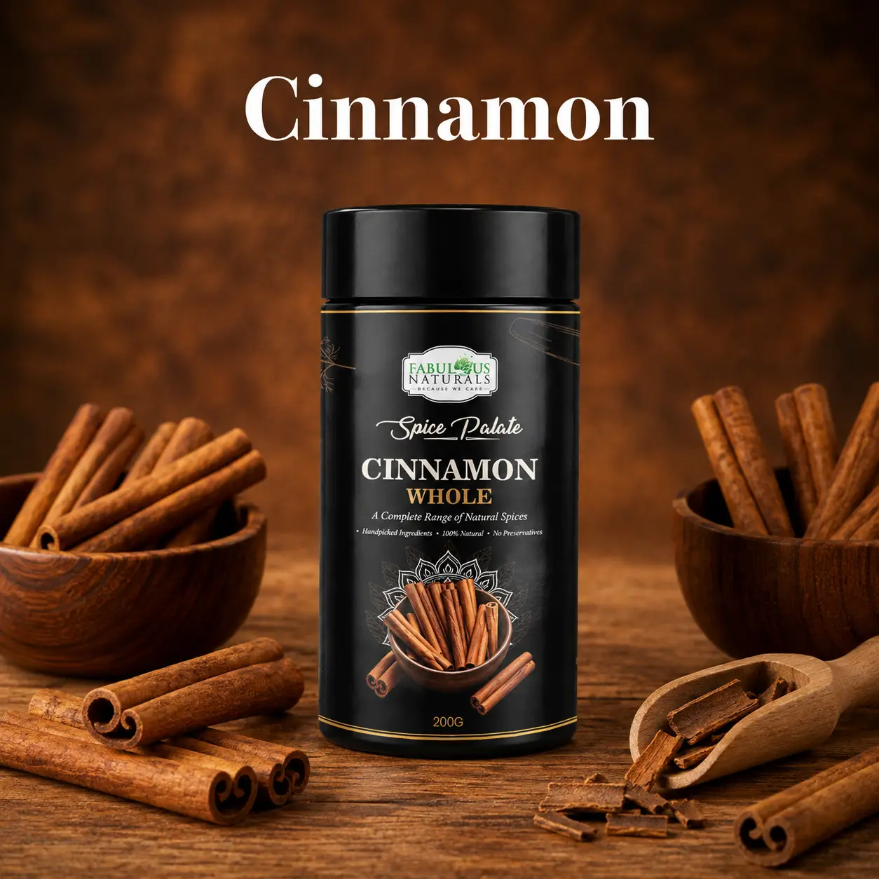 Spice Palate's Cinnamon(3.5oz) <br><span style="font-size:14px">Warm Aroma. Sweet Flavor. Naturally Exceptional.</span>